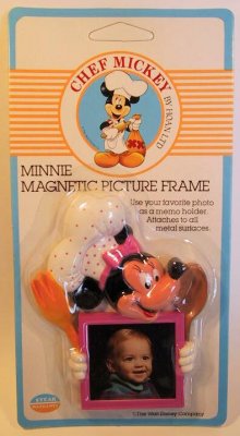 Chef Mickey Minnie Mouse photo frame magnet