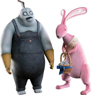 Behemoth and Easter Bunny action figure set from our Nightmare Before