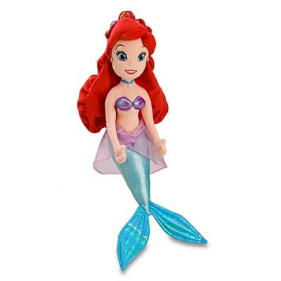 large ariel plush doll