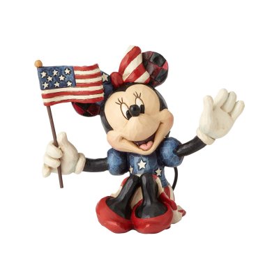 Patriotic Minnie Mouse miniature figurine (Jim Shore Disney Traditions)