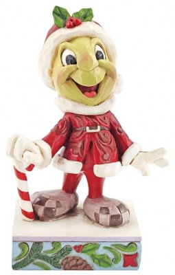 'Be Wise and Be Merry' - Santa Jiminy Cricket figurine (Jim Shore Disney Traditions)