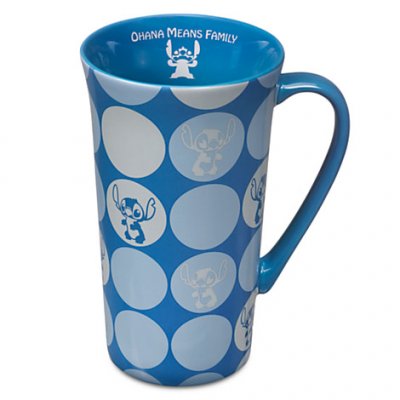 Stitch 'Ohana means family' latte coffee mug