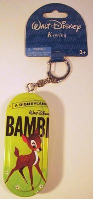 Disney's Bambi hinged tin box keychain