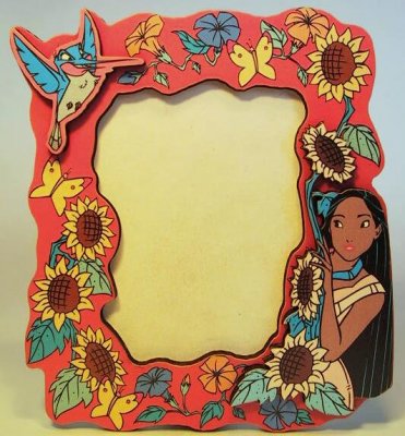 Pocahontas & Flit wooden photo frame magnet