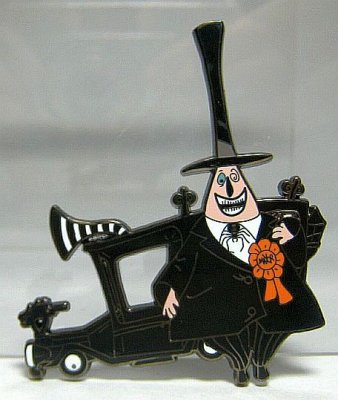 Mayor of Halloweentown with his car Disney pin