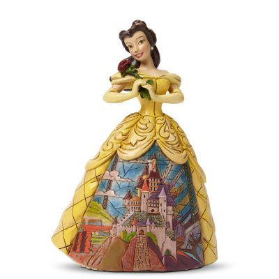 'Enchanted' - Belle castle dress figurine (Jim Shore Disney Traditions)