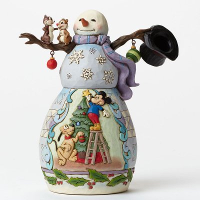 'Mischief and Merriment' snowman figurine (Jim Shore Disney Traditions)