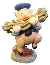 Fiddler Pig miniature figure (Walt Disney Classics Collection - WDCC)