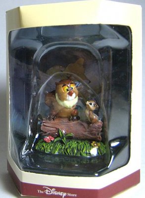 Owl & Chipmunk miniature figure (TK)