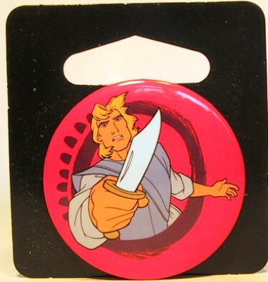 John Smith with knife button
