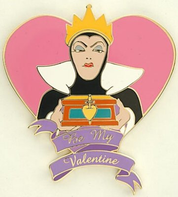 Evil Queen Be My Valentine Disney pin