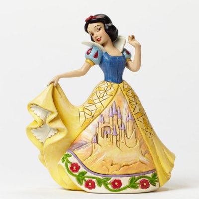 'Castle in the Clouds' - Snow White castle dress figurine (Jim Shore Disney Traditions)