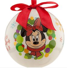 Minnie Mouse with white background decoupage ornament (2012)