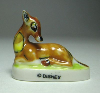 Bambi's mother porcelain miniature figure