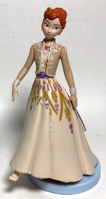Anna in beige dress PVC figurine (2019) (from Disney's Frozen 2)