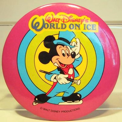 Mickey Mouse as ringmaster at Walt Disney's World On Ice button