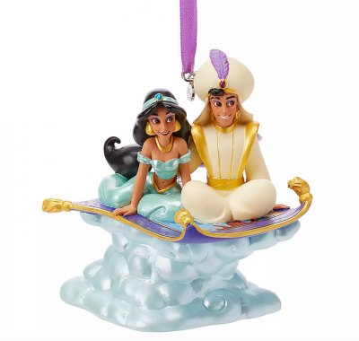 Aladdin and Jasmine musical sketchbook Disney ornament (2019)
