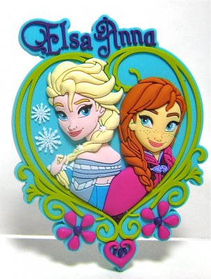 Anna and Elsa soft touch magnet (from 'Frozen')