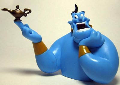 Genie and lamp Disney PVC figure (2007)