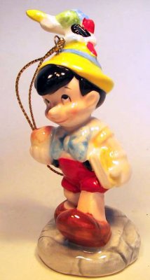 Pinocchio & Jiminy Cricket Disney ornament (Schmid)