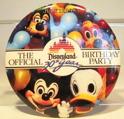 Disneyland 30th year - The Official Birthday Party button