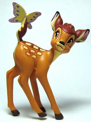 Bambi and butterfly Disney PVC figure (2007)