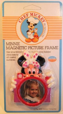 Chef Mickey Minnie Mouse with camera photo frame magnet
