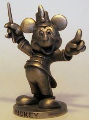 Mickey Mouse as the Band Leader pewter figure