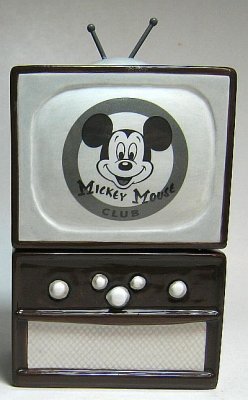 Mickey Mouse Club television salt and pepper shaker set (slight damage)