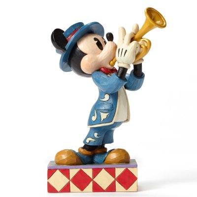 'Bugle Boy' - Mickey Mouse playing a bugle figurine (Jim Shore Disney Traditions)