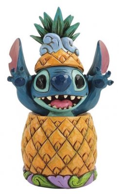 'Pineapple Pal' - Stitch in a pineapple figurine (Jim Shore Disney Traditions)