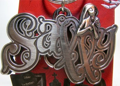 Sally name pewter keychain