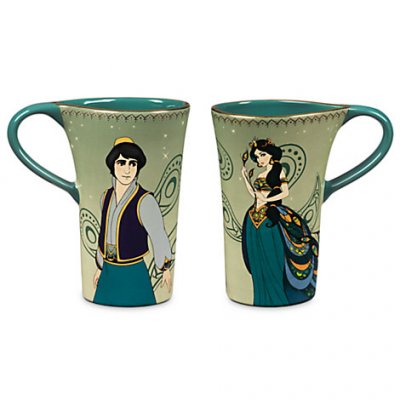 'Art of Jasmine' Aladdin and Jasmine coffee mug set