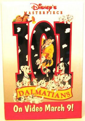 101 Dalmatians Video release button