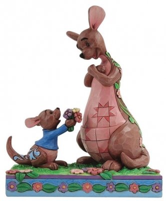 'The Sweetest Gift' - Roo giving Kanga flowers figurine (Jim Shore Disney Traditions)