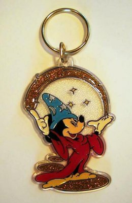 Mickey Mouse as the Sorcerer's Apprentice key chain