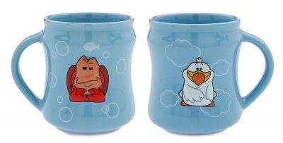 Sebastian and Scuttle Disney coffee mug set