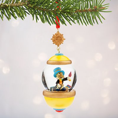 Jiminy Cricket globe sketchbook ornament (Disney Store 30th Anniversary) 2017