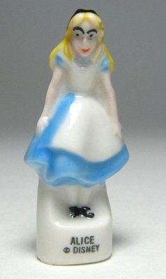Alice in Wonderland porcelain Disney miniature figurine