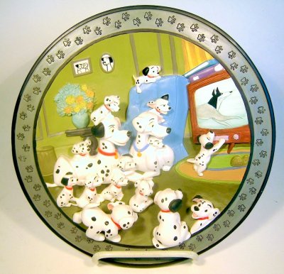 'Watch Out, Thunder' - 101 Dalmatians 3D decorative plate