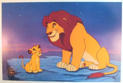 Lithograph Of Simba Mufasa From Our Walt Disney Classics Collection Collection Disney Collectibles And Memorabilia Fantasies Come True