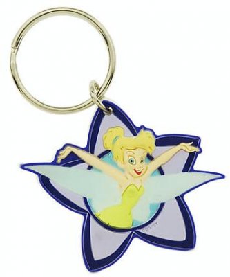 Tinker Bell star keychain