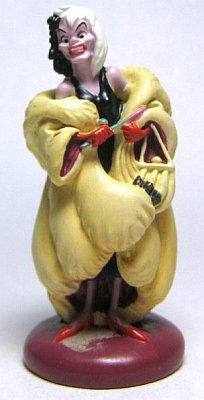 Cruella de Vil miniature pewter figure