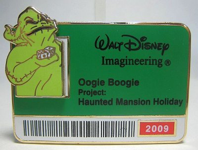 Oogie Boogie 'Walt Disney Imagineering staff ID badge' pin