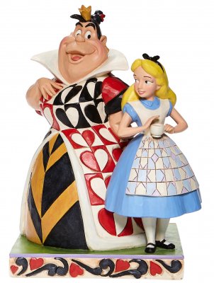 'Chaos and Curiosity' - Alice and Queen of Hearts figurine (Jim Shore Disney Traditions)