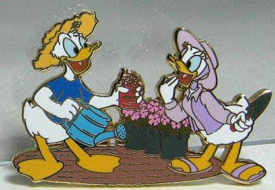 cartoon pin cartoon disney Donald duck disney pin Daisy duck gift gift idea daisy Duck pin