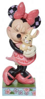 'Sweet Spring Snuggle' - Minnie Mouse with bunny rabbit figurine (Jim Shore Disney Traditions)