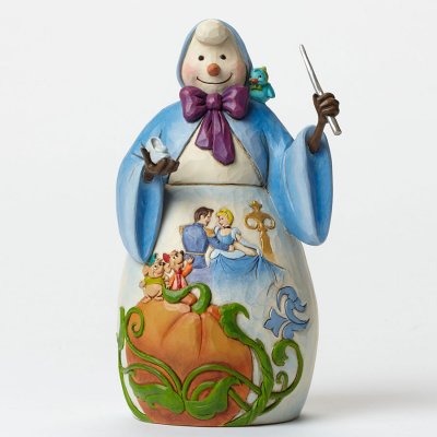 'Bibbidi Bobbidi Yule' - Cinderella snowman figurine (Jim Shore Disney Traditions)