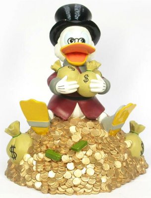 Uncle Scrooge McDuck coin bank
