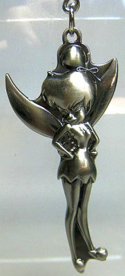 Tinker Bell hands on hips attitude pewter keychain (2009)